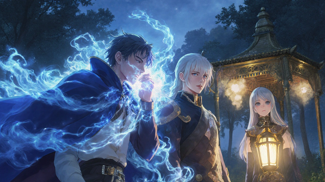 Characters depict side effects: coughing, metallic taste, and a calm ARB without cough.