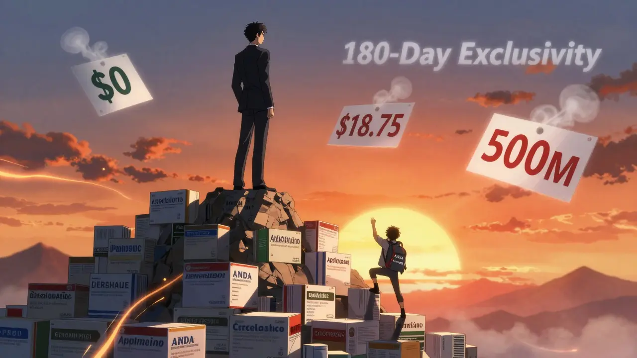 A corporate CEO blocks a small generic manufacturer from reaching the top of a drug price mountain.