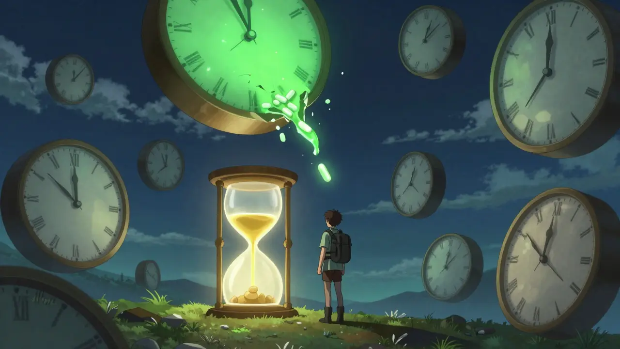 Jet Lag and Time-Released Medication Dosing across Time Zones